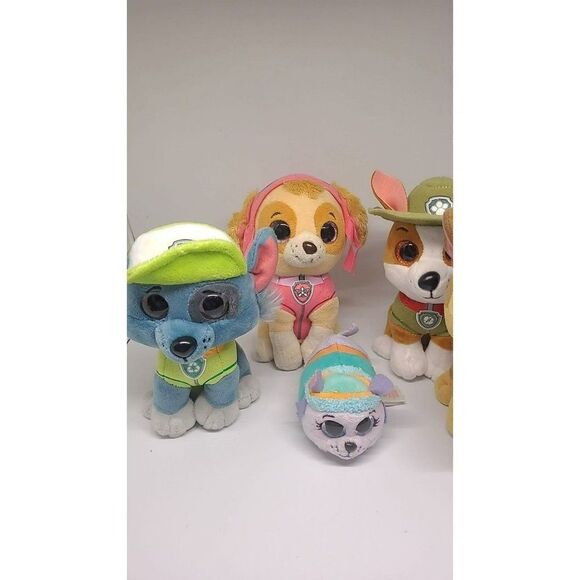 LOT of (5) Paw Patrol Ty Beanie Boos Stuffed Animals Plush - Picture 2 of 8